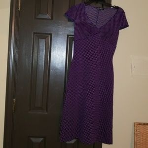 Purple polka dot Betsey Johnson Midsi Dress